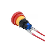 Emergency Stop Switch for EV Charger – IP65 Red Mushroom Push Button, Self-locking/Twist Release, Emergency Cut-off for AC/DC Charging Station & Industrial Equipment
